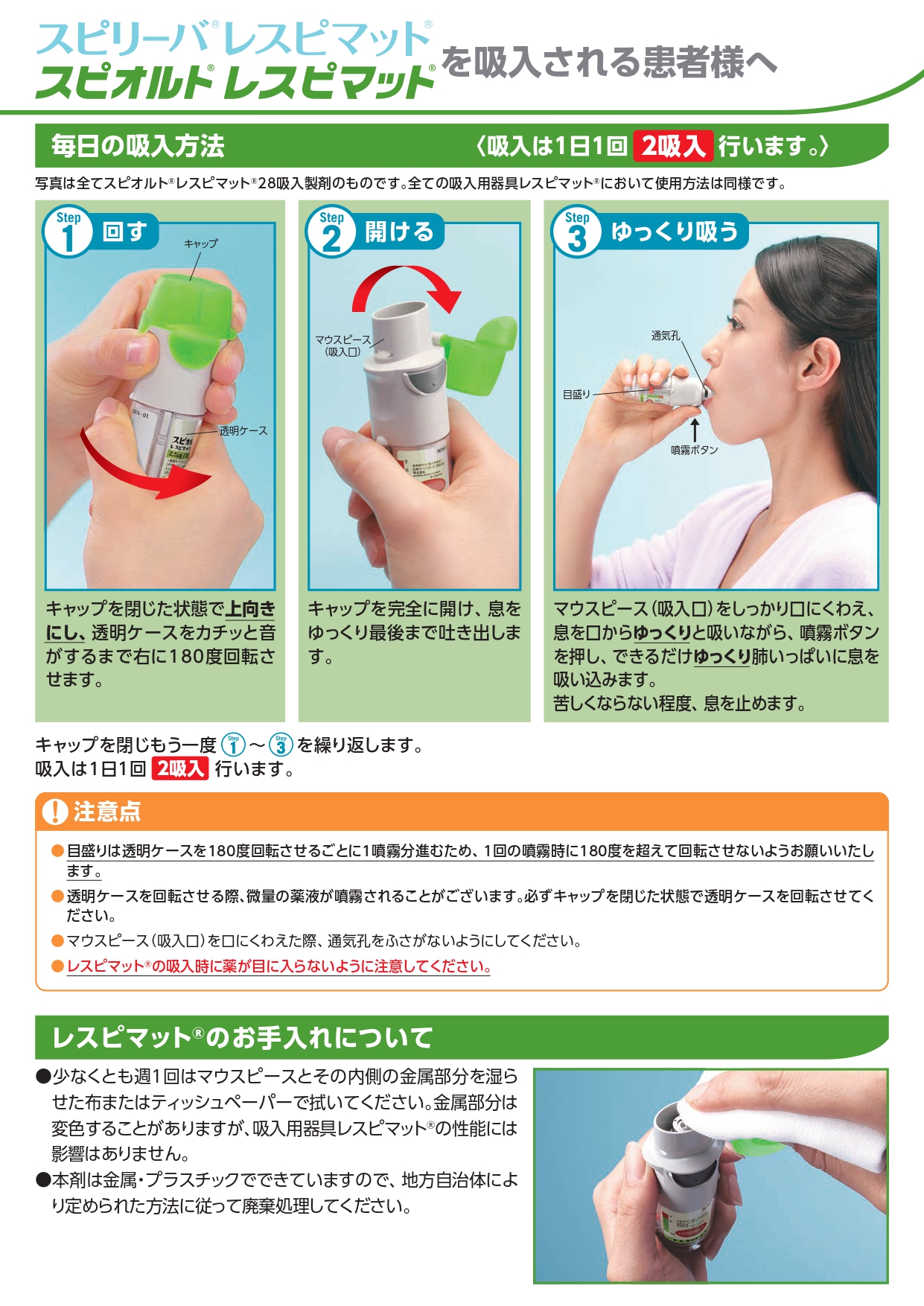 レスピマットの使い方
