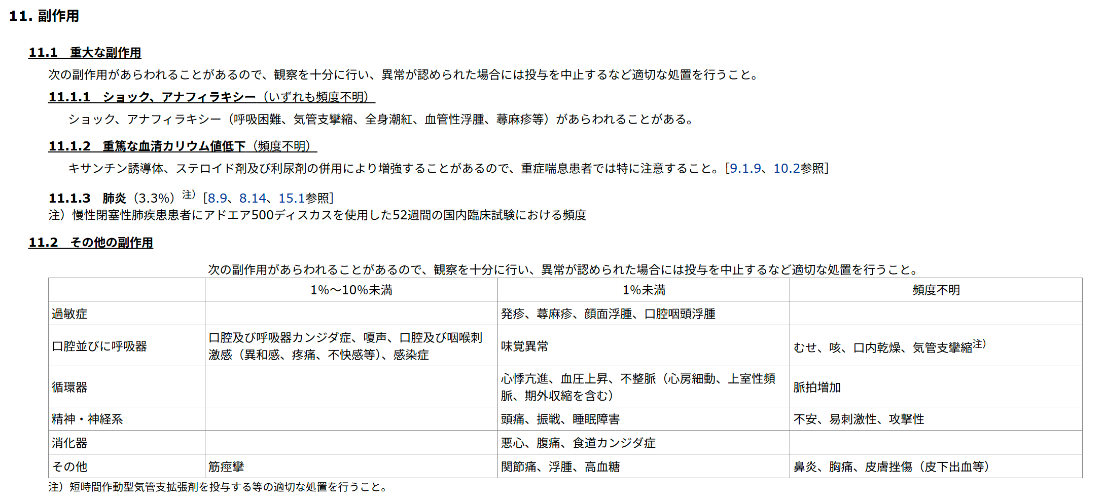 アドエアディス添付文書